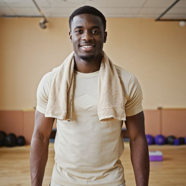 Coach sportif souriant